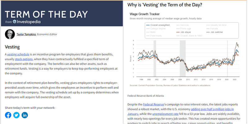 Investopedia delivers a daily informative newsletter